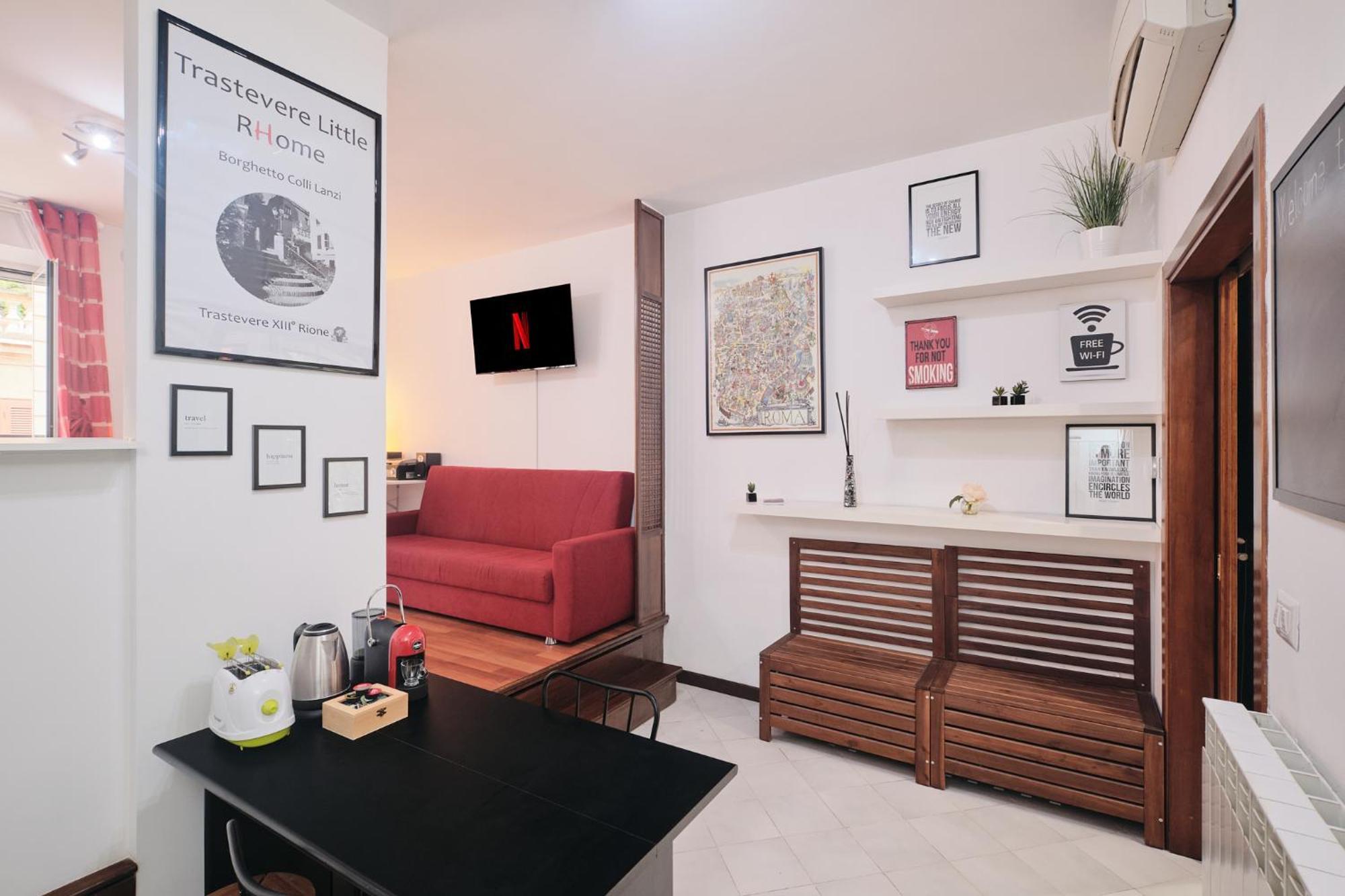 Trastevere- Flat Con Giardino, Ac, Wi-Fi & Netflix 로마 외부 사진