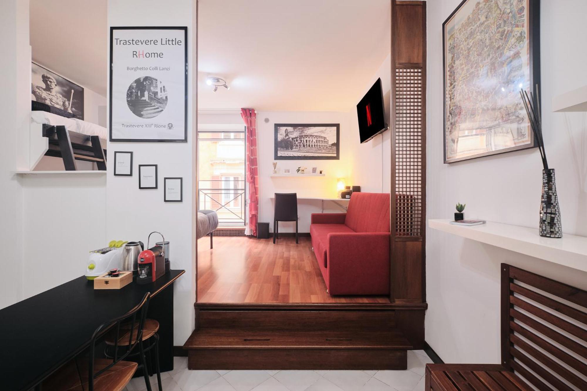 Trastevere- Flat Con Giardino, Ac, Wi-Fi & Netflix 로마 외부 사진